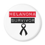 Melanoma Survivor Refrigerator Magnets