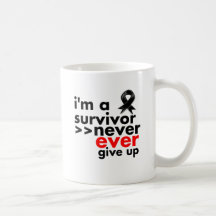 Melanoma Survivor Never Give Up Coffee Mug