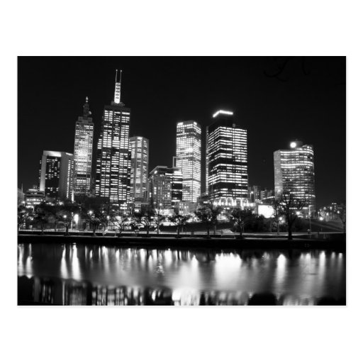 Melbourne At Night Postcards