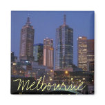 Melbourne Australia at night photography magnet