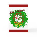 Mele Kalikimaka wreath cards