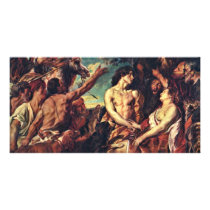 Meleager And Atalante By Jacob Jordaens Photo Card