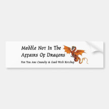 Mêlez pas dans les affaires des dragons adhésifs pour voiture