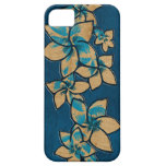 Melia Hawaiian Plumeria Faux Wood iPhone 5 Case