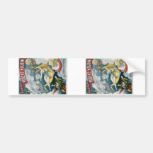 Melies ~ French Magician Vintage Magic Act Bumper Sticker