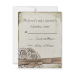 Melinda Vintage Lace Response Card Invites