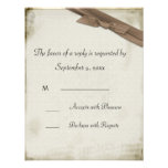 Melinda Vintage Lace Response Card Invitation