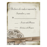 Melinda Vintage Lace Response Card Invites