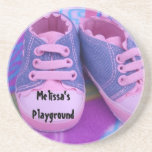 Melissa's Playground sandstone coasters Baby Shoes coasters