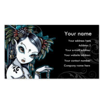 "Melita" Goth Tribal Fusion Dancer Business Cards