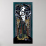 "Melita" Gothic Tribal Fusion Dancer Art Poster
