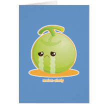 Melon-choly Greeting Card