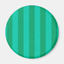 Melon & Green Stripes Fridge Magnet