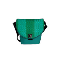 Melon & Green Stripes Messenger Bag messenger bags