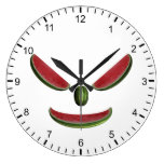 Melons Face Round Clocks