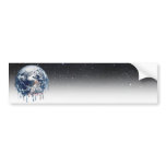 Meltdown (Half Universe Background) Bumper Sticker