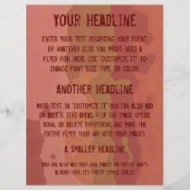 Melted Lipstick - Rosy Beige Abstract- All Purpose flyers