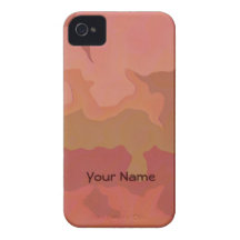 Melted Lipstick - Rosy Beige Abstract iPhone 4 Cases