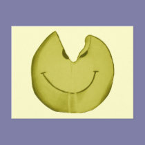 Melted Smiley Face postcards