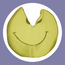 Melted Smiley Face stickers