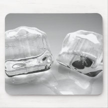 Melting ice cubes mouse pads