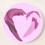 melting purple heart coaster coasters