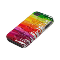 Melting Rainbow of Crayons iPhone4 Case Tough Iphone 4 Cover