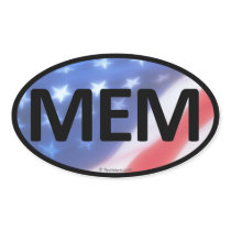 MEM Oval Sticker