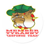 Member Bulldog Tyranny Response Team Round Stickers