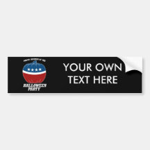 Member of the Halloween Party -.png Bumper Stickers
