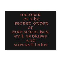 Member of the Secret Order postcards