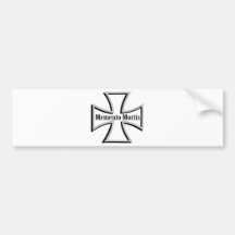memento mortis double cross icon bumper stickers