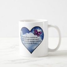 Memorial Butterfly Poem Coffee Mugs