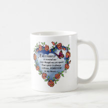Memorial Butterfly Poem Coffee Mugs