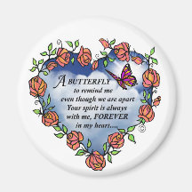 Memorial Butterfly Poem Refrigerator Magnets