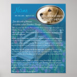 Mémorial d'animal familier de pont en arc-en-ciel  posters