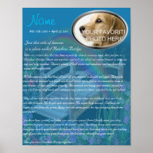 Mémorial d'animal familier de pont en arc-en-ciel  posters