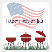 Memorial Day Barbeque Cookout. Sticker