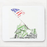 Memorial Day (Iwo Jima Flag Raising) in Tagxedo Mousepads