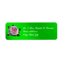 MEMORIAL DAY ROSE- RETURN ADDRESS LABELS