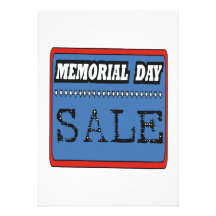 Memorial Day Sale Custom Announcements