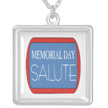 Memorial Day Salute Necklace