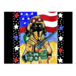 Memorial Day Soldier Dachshund Postcards