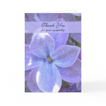 Memorial Photo Thank You Card -- Lilacs