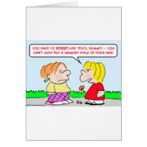 memory stick study tests educations greeting cards