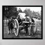 Men and Cannon at Fair Oaks, VA Encampment 1862