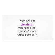 Men Are Like Blenders Photo Cards