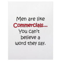 Men Are Like Commercials Letterhead Template