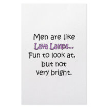Men Are Like Lava Lamps Customized Stationery
