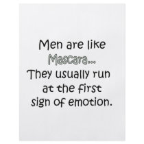 Men Are Like Mascara Flyer